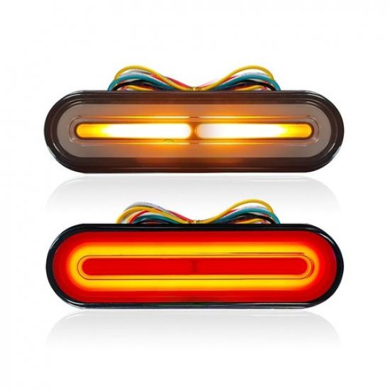 Waterproof 60LED Motorcycle Tail Light with Brake Direction Indicator Lights