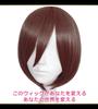 CaseEden Cosplay Wig, Premium, Smooth Short Hair, Dark Brown, WIG6120