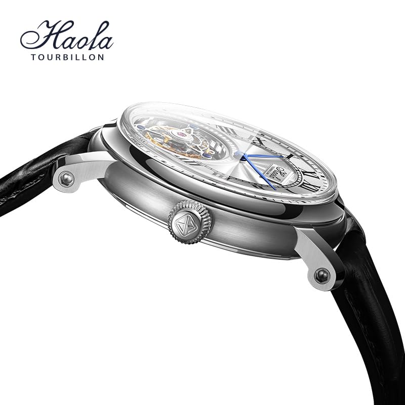 Montre Tourbillon HAOFA Cadran Romain Mécanique Remontage Manuel Rétro Luxe Élégant Verre Saphir Populaire Étanche Homme Homme