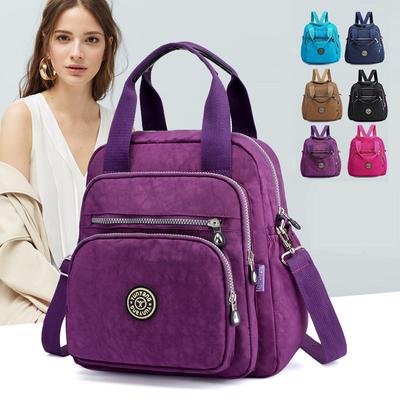 Neue Multifunktions Frauen Handtasche und Zurück Taschen Wasserdichte Nylon Mode Weibliche Messenger Tasche Laptop Rucksack Mädchen Schule Taschen
