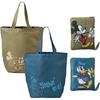 Mickey Mouse Tote Bag Shoulder Eco-Friendly Large Capacity Shopping Bag with Zipper Compact Character Design