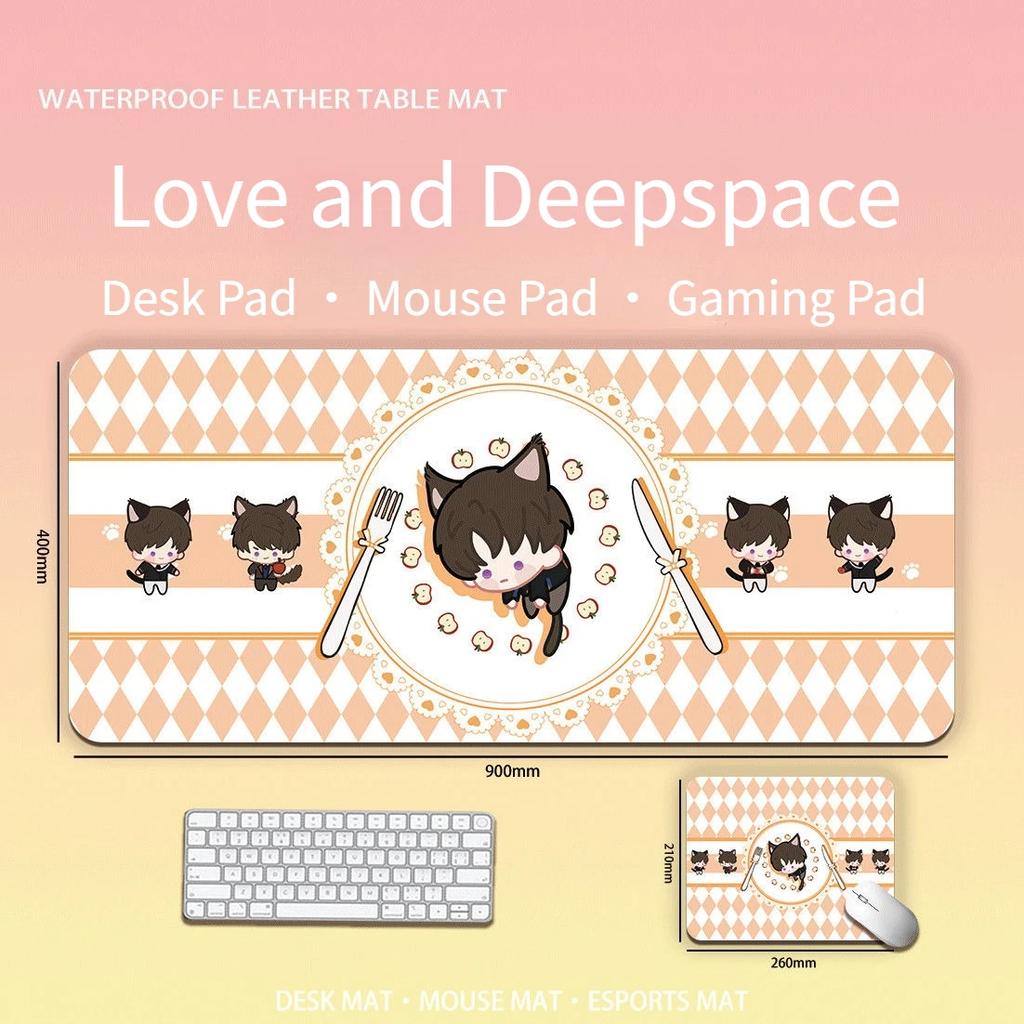 Gra Love and Deepspace Sylus Rafayel Zayne Xavier Caleb Anime Uroczy Kot Podkładka pod Klawiaturę Komputerową/Podkładka pod Mysz Kreskówka Artykuły Biurowe