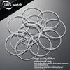 For Citizen Blue Angel AT8020 J8087 E610 AT8020-03L/54L Series Back Cover Bottom Caver Waterproof Ring White Sealing Rubber Ring