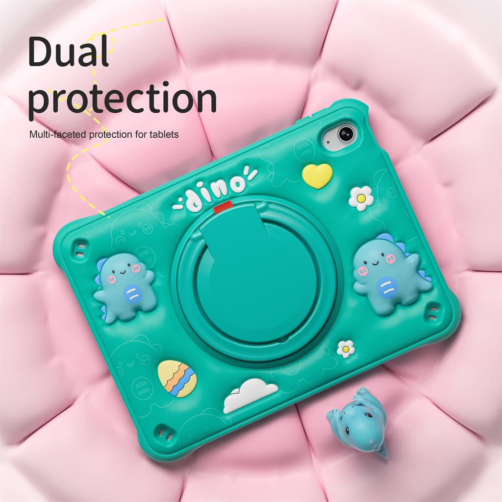 For iPad (2025)/10.9 (2022) Case Kickstand PC+Silicone+TPU Tablet Cover