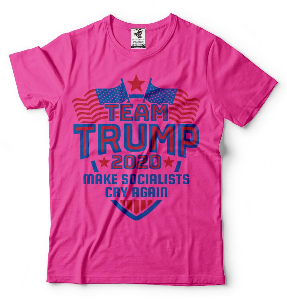 Donald Trump Shirt 2024 Election President Team Trump Make Socialists Cry Again