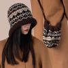 Fel Island Style Knitted Hat, Women, Winter, Balaclava Hat, Bag Dual-use, Warm, Plush Pile Yarn Hat