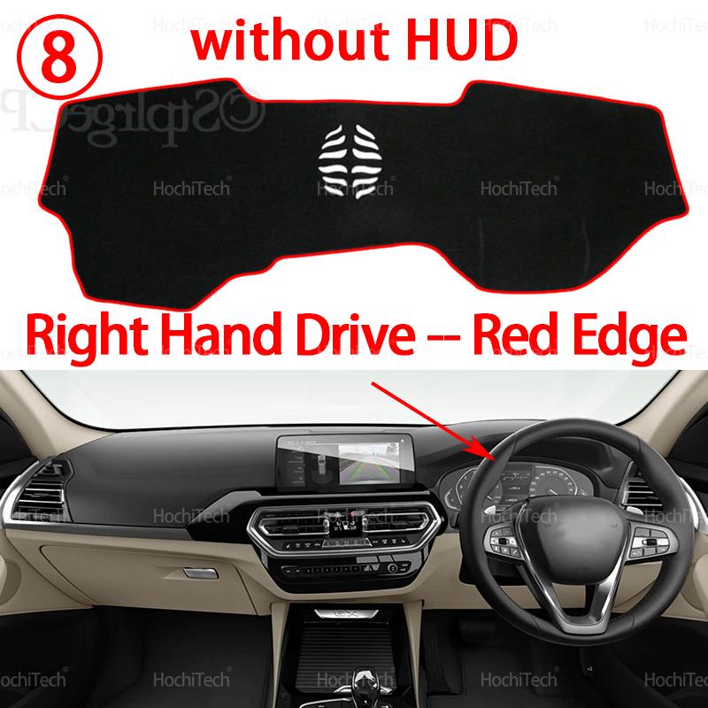 Dashboard Cover Avoid Light Anti-Slip Anti-dirty Mat Pad Sunshade Dashmat Protect for BMW X3 X4 G01 G02 2019-2024 LHD RHD