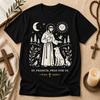 St. T-Shirt San Francesco – T-shirt Line Art Cattolica, Maglietta Fede Amante degli Animali