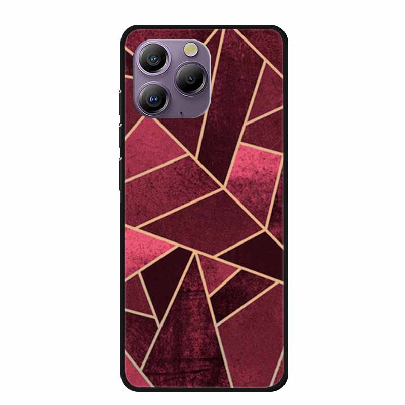 Copertura Morbida Spazio per Custodia Blackview A96 Fiore TPU Gatto Custodie in Silicone per BlackviewA96 Cover Shell Amorevole Antiurto