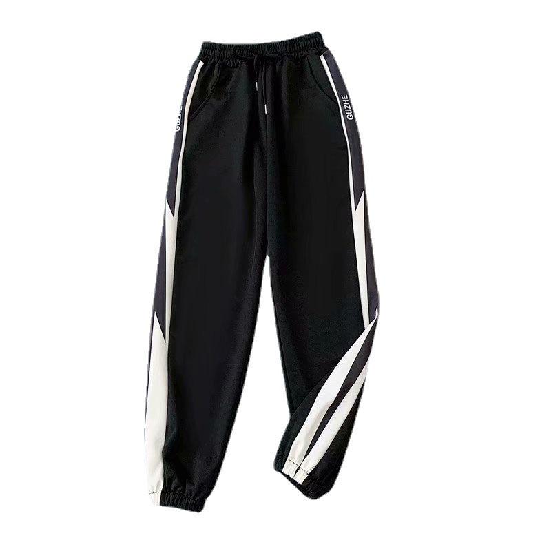 2023 Women's High-Waist Loose Fit Straight-Leg Sports Pants for Spring & Autumn