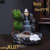 Retro Resin Backflow Incense Burner for Home and Tea Ceremony