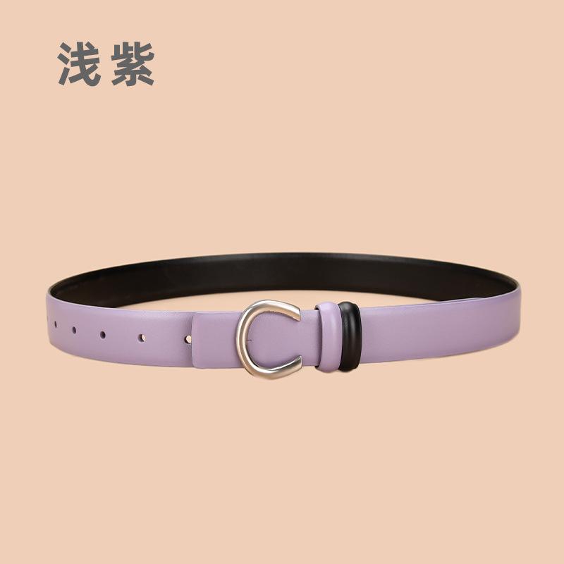 

Четыре сезона в наличии новый женский кожаный ремень двухсторонний в наличии ремень из коровьей кожи женский ремень ручной работы кожаный ремень для брюк 105cm