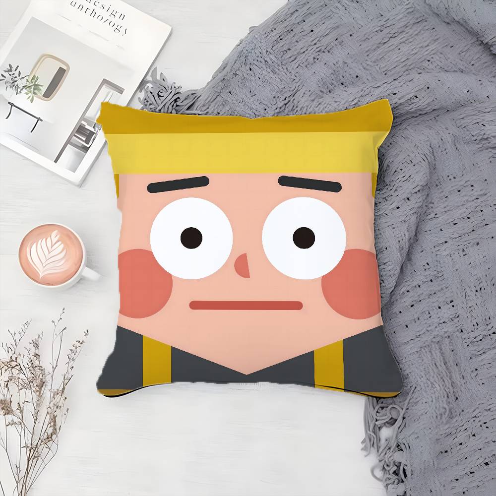 Cute Funny Abstract Character Avatar Pillow Case Printing Pillowcase Living Room Sofa Cushion Cover Bedroom Room Decor