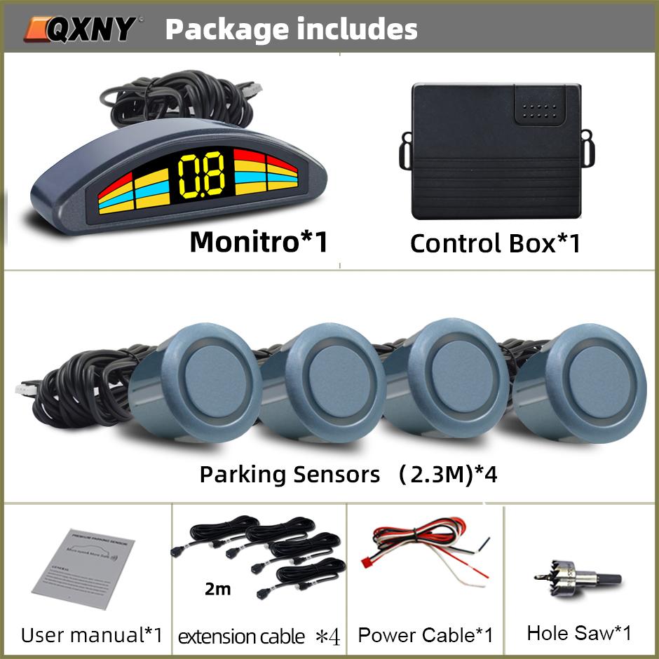 Professional Front Parking Sensor Kit Auto Car Prefix Parktronic Vehicle Assistant System Buzzer Alarm Volume Not Backup Radar