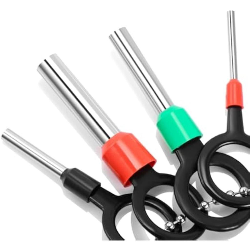 18pcs Car Terminal Removal Kit Box Wire Plug Connector Extractor Puller Release Pin Extractor Set Terminal Plug Repair Tools