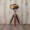 Tripod Floor Lamp In  Brown Finish