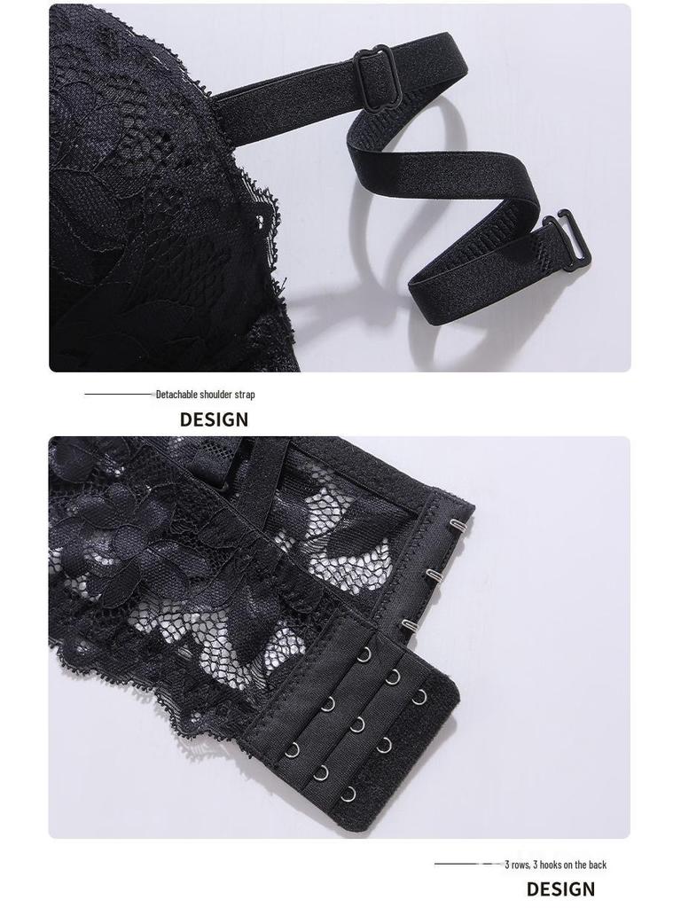 Cross Lace Half Cup Underwire Bra for Enhanced Lift and Shape 911Bra