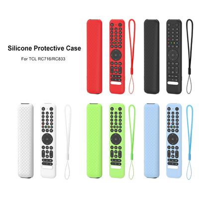 Capa de Silicone para Controle Remoto para TCL RC716/RC833 GUB1 Manga Protetora para Controlador Skin Antiderrapante Capa Protetora de Silicone para Controle Remoto Manga de Silicone