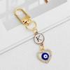 Portachiavi con Zircone a Forma di Cuore Lettere A-Z Iniziali Alfabeto Portachiavi Ciondoli Portachiavi Auto Portachiavi Borsa Pendenti Accessori Gioielli Regalo