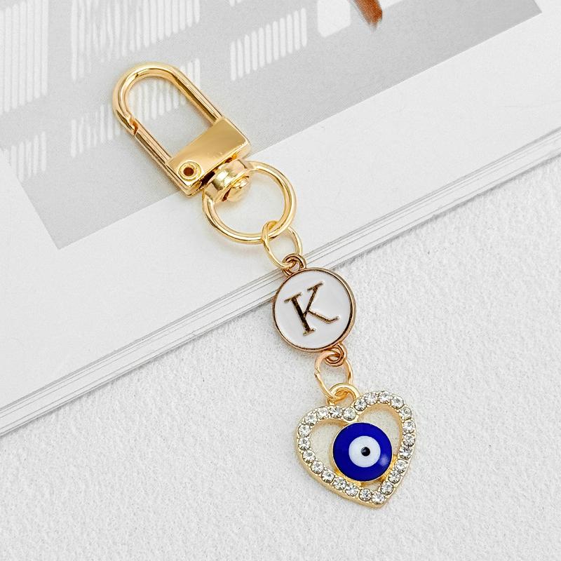 Portachiavi con Zircone a Forma di Cuore Lettere A-Z Iniziali Alfabeto Portachiavi Ciondoli Portachiavi Auto Portachiavi Borsa Pendenti Accessori Gioielli Regalo