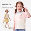 Kuwa Mi Girls' Butterfly Print Summer T-Shirt