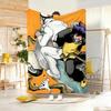 Supernatural Action Anime K-Kekkai Sensen Throw Lightweight 240g Flannel Blanket Soft Skin-friendly for Summer Cooling
