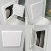 Mew White Access Panel Door Plastic Self-adhesive Opening Flap Cover Plate Hinged Access Hatch Doors Wall Ceiling