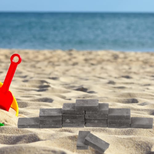 NUOLUX Miniature Brick Model Kit, 1/16 Scale, 50 Pieces, Miniature Brick Blocks, Miniature Camping, Architectural Model Materials, DIY Materials, Real