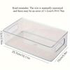 1pc Portable Desktop Storage Box, Transparent Storage Basket For Cosmetic, Stationary, Toiletry, Medicine And Sundries
