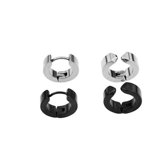 Classic versatile basic earrings for men and women, stainless steel non-pierced ear clips that do not fade