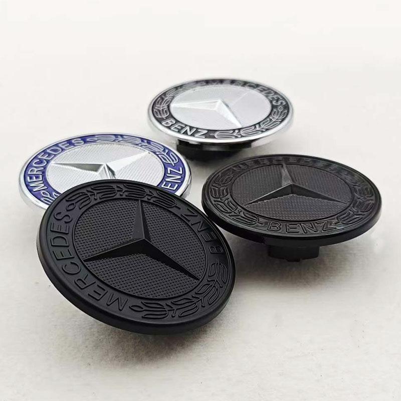 For Benz C-CW205 ABS57mm Car Front Star Hood Emblem Cover Bdage Bonnet Logo For Mercedes Benz W203 W204 W212 W213 W222 W221 C E S Class Accessori