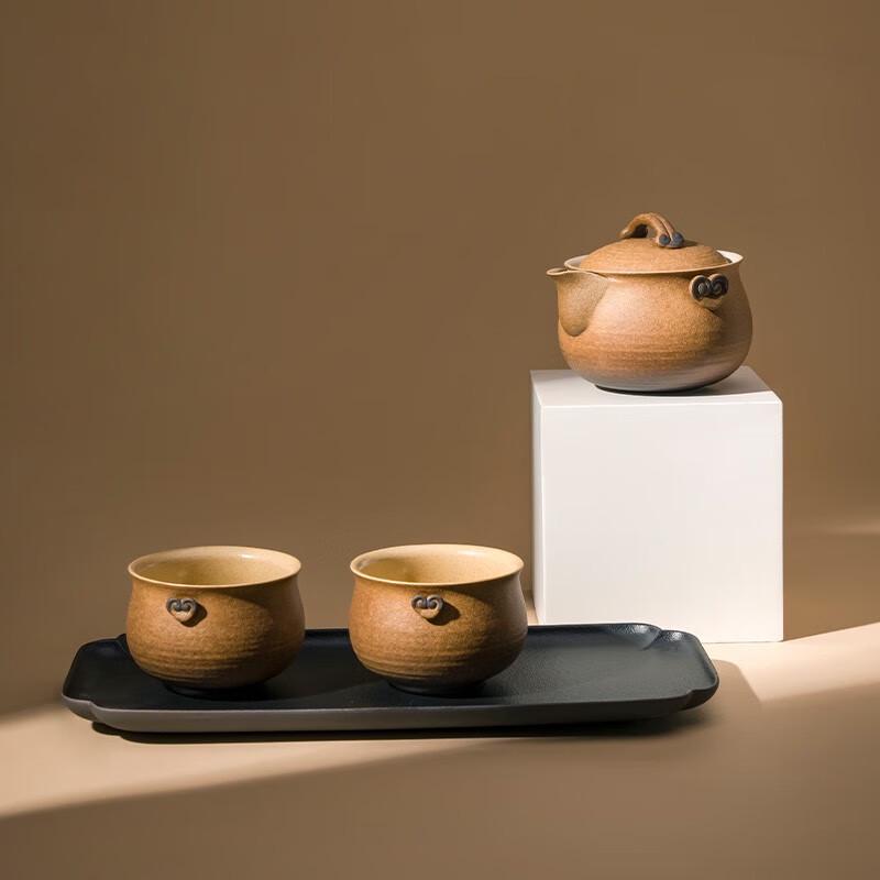 Edenus Auspicious Ganoderma Ceramic Kung Fu Tea Set