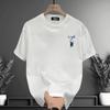 Pure Cotton American Short-Sleeved T-Shirt Men'S Hong Kong Fashion Brand Letter Printing Loose Large Size Hip-Hop Half Sleeve