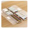 Student Simple Stationery Box Pencil Case Water Pen Case Stationery Transparent Pen Holder