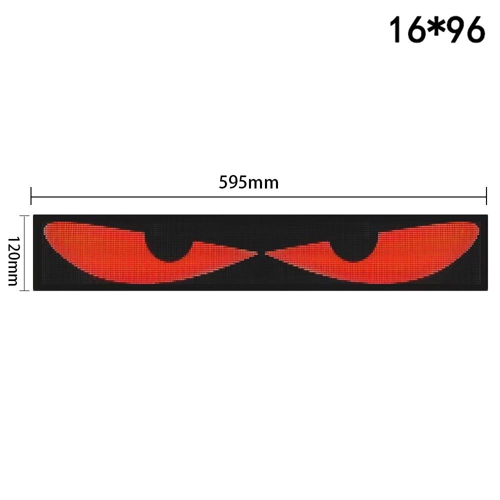 Demon Eyes Car Soft Screen LED Pixel Panel Light DIY Programmable Flexible Decoraive Light For Car Truck Board Windshield