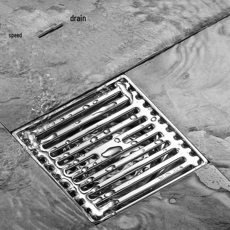 MDNG 304 Stainless Steel Square Floor Drain