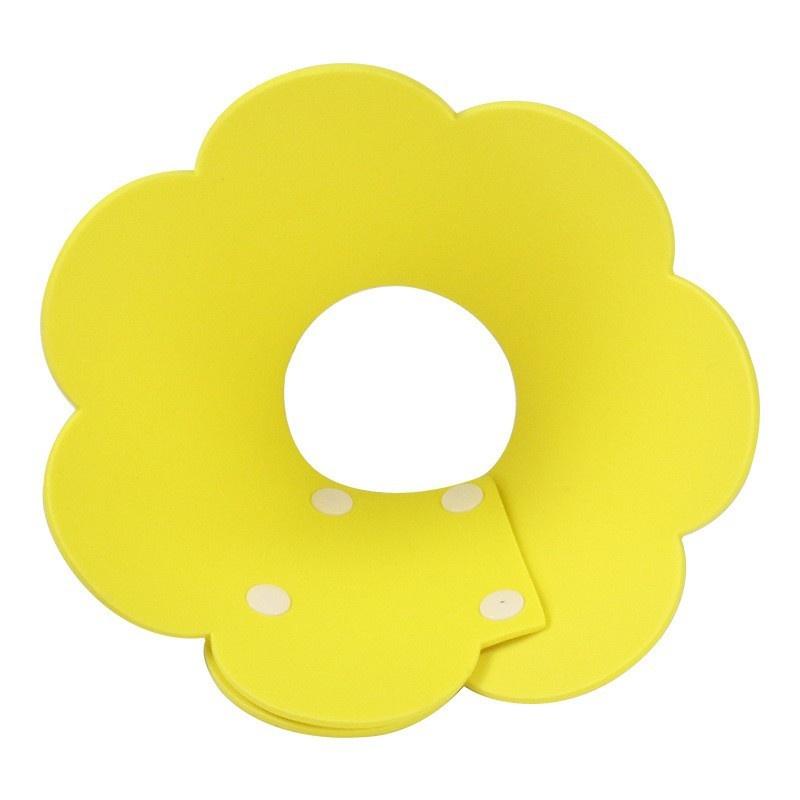 

Cute Flower Shaped Adjustable Elizabethan Cat Recovery Collar Puppy Kitten Protective Anti-Bite Healing Aid (Yellow,S) жёлтый