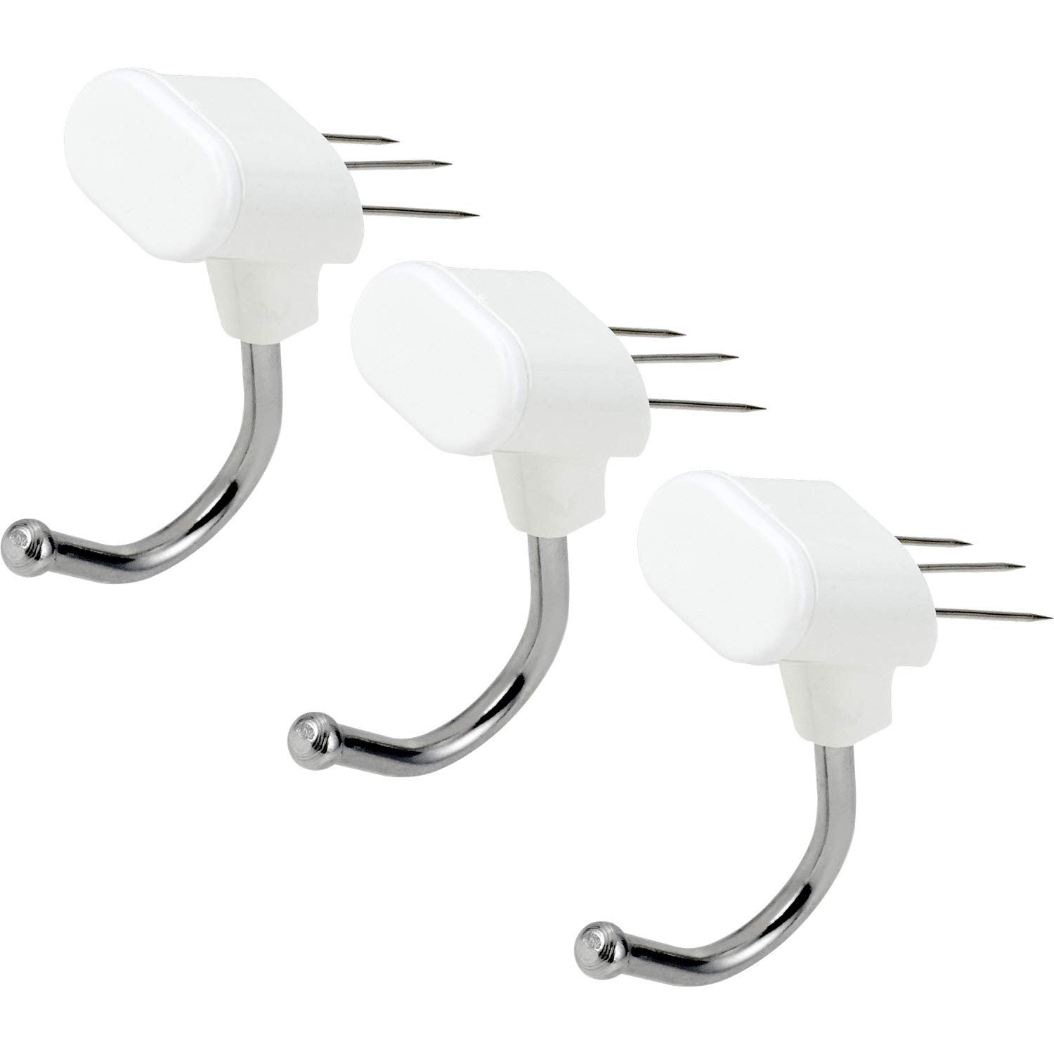 

Rec Support ABS Stainless steel Steel wire Inconspicuous hole pin hook part: resin, Hook: wire, Cap/stopper: Polypropylene, Pin: (nickel plated),