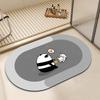 Diatom Mud Bathroom Floor Mat - Soft, Anti-Slip, Quick-Drying, Water-Absorbent Mat for Shower, Toilet, or Doorway.