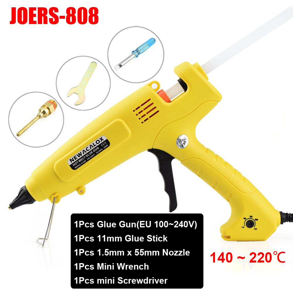 NEWACALOX 300W Hot Glue Gun Temperature Regulating Hot Melt Glue Gun with 11mm Glue Sticks/Copper Nozzle for Home DIY Tool
