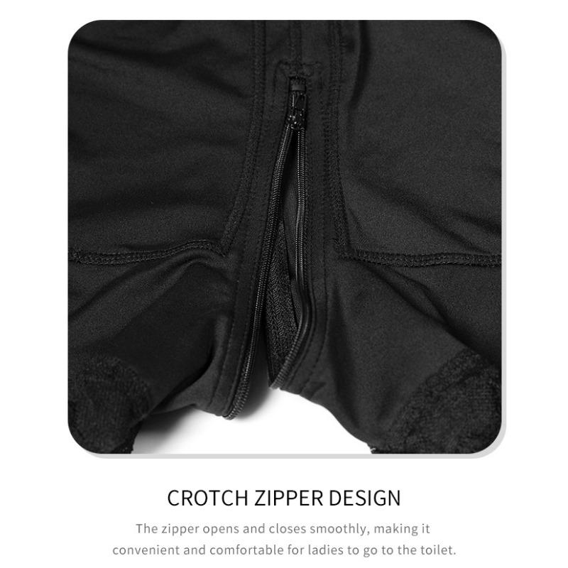 Plus Size Shaperwear Wide Waistband Zip Crotch Butt Lifting Tummy Control Pants