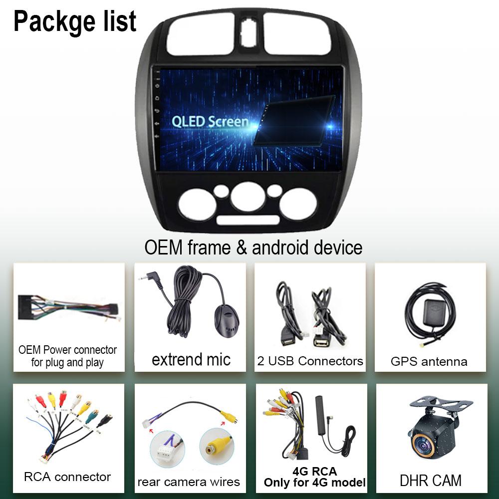 For Mazda 323 BJ 2000 2001 - 2003 Auto Radio Carplay NO 2DIN  Android 13 Car Radio Multimedia Screen Player Navigation  Stereo