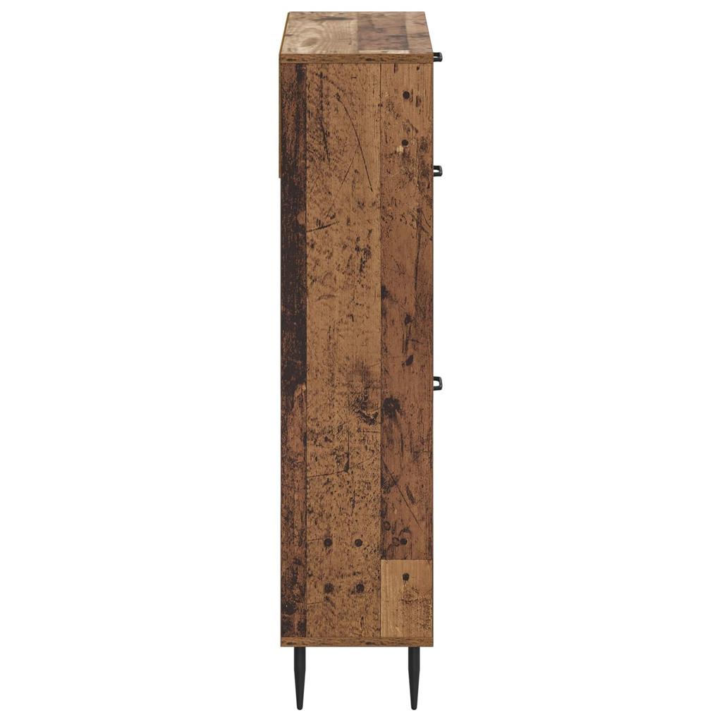 Shoe Cabinet HAARLEM 78 x 24 x 103 cm Engineered Wood Reclaimed Wood