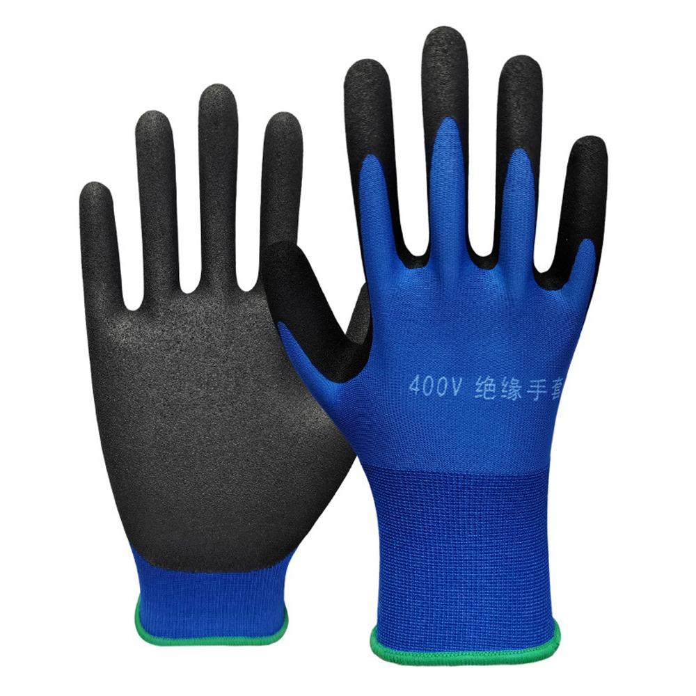 1 Pair Anti-Slip Grip Safety Protective Gloves Electrical Maintenance Gloves  Builder Hands