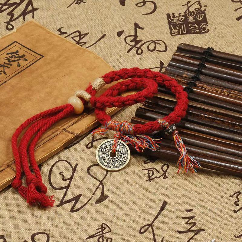 Chinese Mountain Ghost Spend Money Bracelet National Wind Tibetan Hand Woven Couplelucky Red Bracelets Bang Rope Bangles