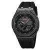 Skmei 2471 Light Dual Digital Display Quartz Waterproof Watches with Calendar Analog Stopwatch Timing Alarm Clock LED Night