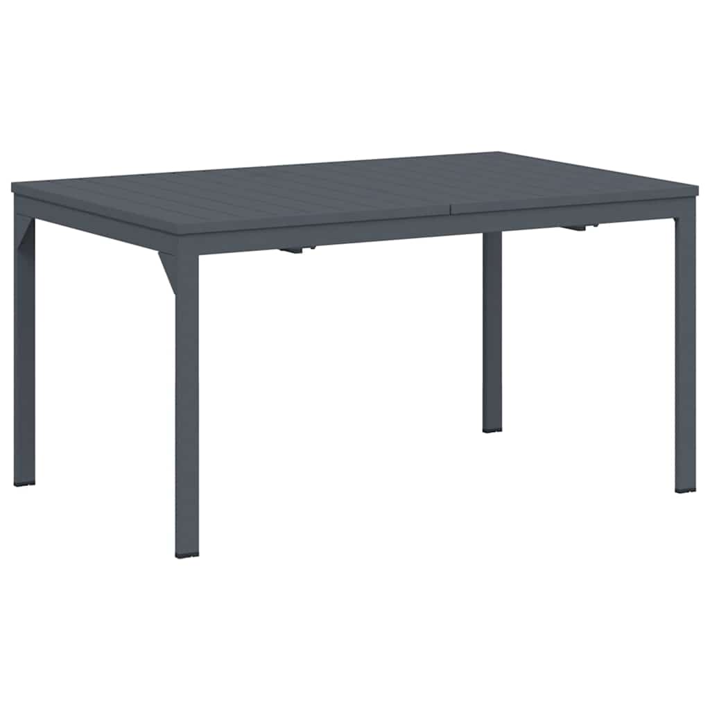 Outdoor Dining Table Foldable Anthracite 210 x 90 x 73 cm Steel