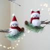 1Pcs Christmas Tree Accessories Cute Animal White Bird Christmas Pendant Home Decoration Office Home Garden Decor Friend Gift