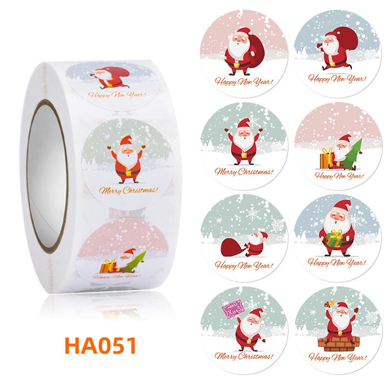 Santa Claus Christmas Sealing Stickers - Gift Wrap & Box Decoration
