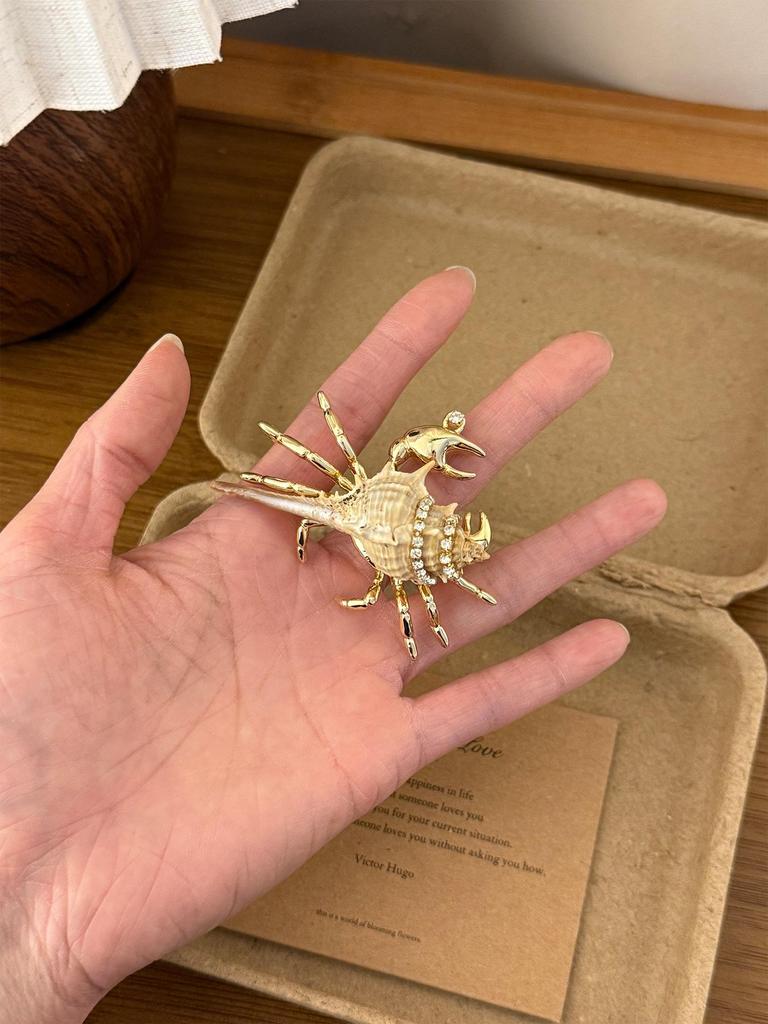 Bohemian Meeres-Metall-Einsiedlerkrebs Verstellbarer Ring - Vintage Europäischer & Amerikanischer Stil 2026